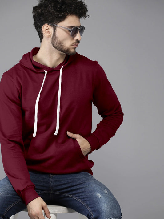 Maroon Colour High Quality Premium Hoodie For Men