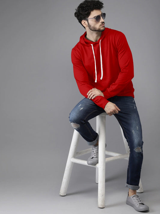 Red Colour High Quality Premium Hoodie For Men