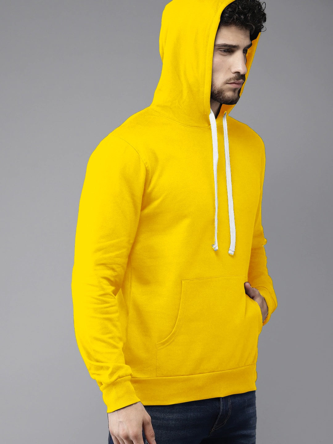 Yellow Colour High Quality Premium Hoodie For Men