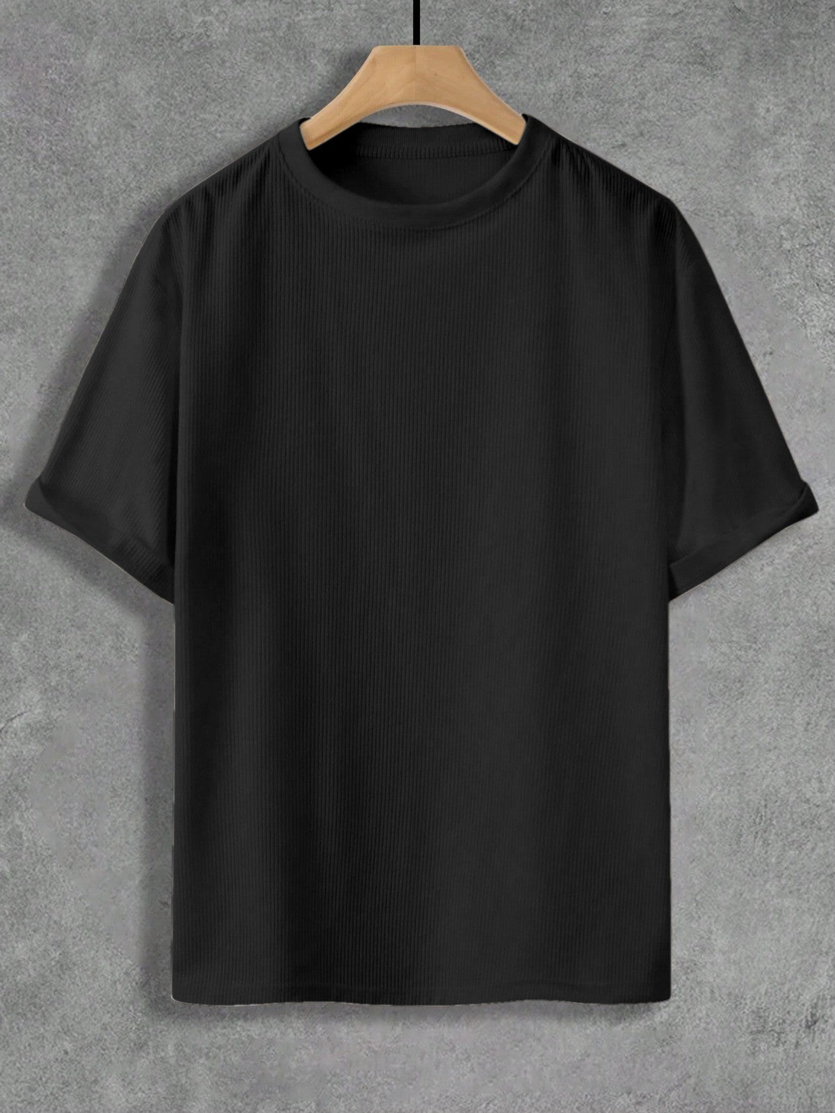 Executive Black Plain T-Shirt