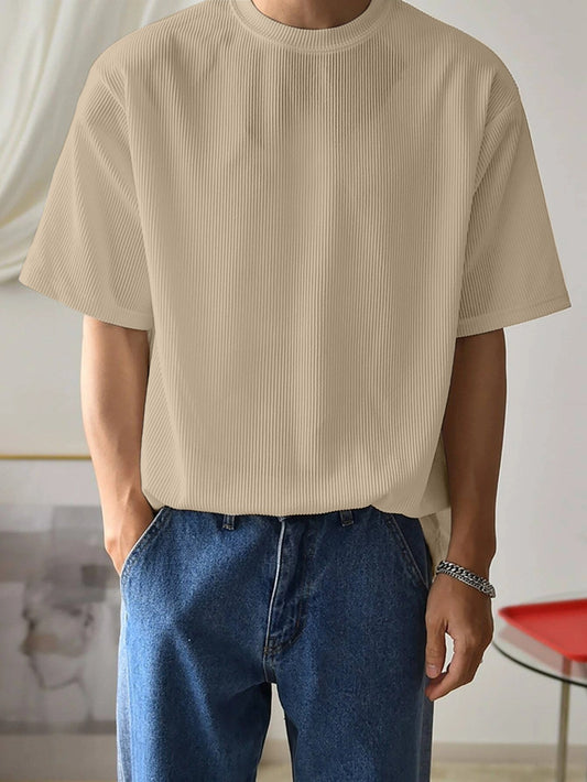 Stylist Cream Plain T shirt